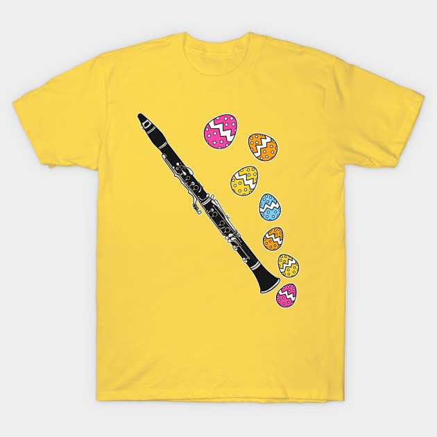 Easter Clarinet Clarinetist Woodwind Musician T-Shirt by doodlerob